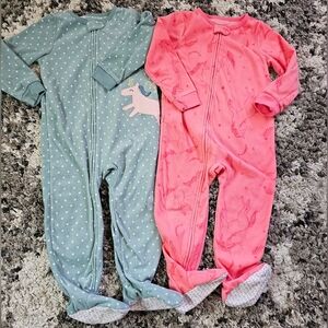 Carters 3T Warm Footie Pj Pajamas